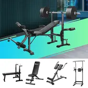 Finex Bench Press Weight Bench FID Sit-up Bench Power Tower Roman Chair Multi-Station