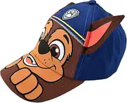 [Nickelodeon] Toddler Boys' Paw Patrol Baseball Cap - 3D Chase, Marshall, Rubble Curved Brim Snap Back Hat