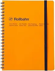 Delfonics Rollbahn 5mm Grid Spiral Bound Notebook, A5, Yellow