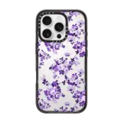 iPhone 16 Pro Impact Case Vintage lavender purple elegant roses floral