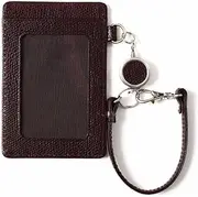 [TAKEO KIKUCHI] Takeokikuchi Brighton Pass Case with Reel Dark Brown, Dark Brown, one Size