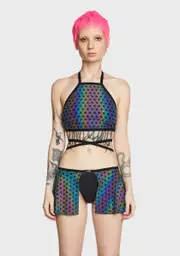 [The Lyte Couture] Sacred Geo Halter Top