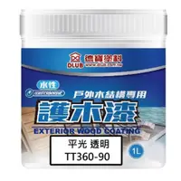 在飛比找蝦皮商城優惠-德寶塗料 戶外水性護木漆 TT360-90L 平光 透明 1