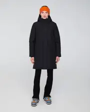 Quartz Co. MADELINE | Hooded Insulated Winter Jacket in Black at Nordstrom, Size Small