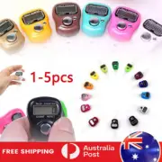 5X Mini Digital Finger Ring Tally Counter Hand Held Knitting Row Counter Clicker