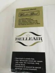 Vintage Belleair NEVER IRON PERCALE TWIN FITTED SHEET WONDER BLEND