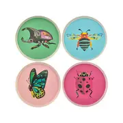4PK Maxwell & Williams Pete Cromer Melamine Dinner Plates - Assorted