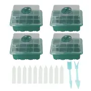 4x mini greenhouse 12 compartments - indoor greenhouse propagation greenhouse