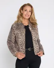 Lucca Leopard Print Jacket