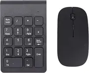 Numpad, Wireless 2.4GHz Number Pad, USB Number Keypad and Mouse, Compact Wireless Number Pad and Mouse Combo, 1200 DPI