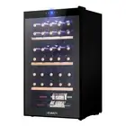 Devanti 34 Bottles Wine Cooler Compressor Chiller Beverage Fridge glass Wine Fri