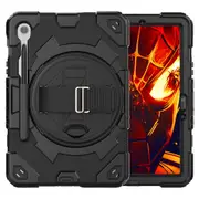 MCC Shockproof Strap Samsung Galaxy Tab S10 FE 10.9" X520 X526 Kids Case Cover SPMan [Black+Black]