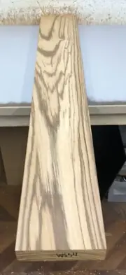 WS54) Zebrawood Lumber (42" x 6") Slab 1.5" thick Kiln Dried Wood (defects)