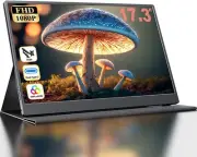 COOLHOOD 17.3 Inch Portable Monitor Ultra Slim FHD 1080P Dual Speakers