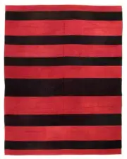 Vintage Hand Woven Carpet 6'6" x 7'11" Traditional Wool Kilim Rug
