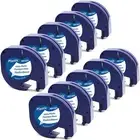 Dymo Letratag Refill 91331 Black on White Plastic Label Tape 12mm LT-100H 1/2"