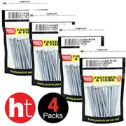 Handy Hardware 4 Bags of Nails Concrete 50mm 25pcs Each Wall Steel Nails Mason
