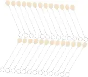 jojofuny Leather Dyeing Tool 30pcs Wool Daubers Kit Craft Supplies Metal Handles for DIY Projects and Shoe Cleaning