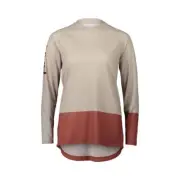 POC, Women's MTB Pure LS Jersey, Propylene Red/Agate Red