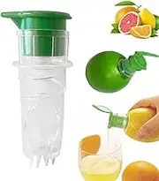 Lemon Squeezer, Lemon Juicer, Portable Lemons Juicer Squeezer, Lemons Hand Press, Screw Top Orange Container For Home Kitchen, Camping Hiking Picnic, Indoor Outdoor