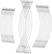 Lure - Line Fishing Pliers Tackle Barrel Swivel Fishing Gear Fishing Bait Rods Holder Fishing Snaps Collapsible Fish Line Nets Trout Swivels Clear Wire Steel Black