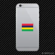 Mauritian Flag Cell Phone Sticker Mobile Mauritius MUS