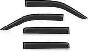 Window Visor Wind for Nissan Navara D40 2006-2014 Double Cabin 4pcs/Set Black Window Visor Wind Deflectors Weather Shield