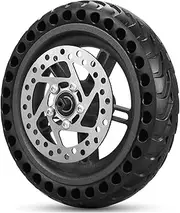 FKAUPUZTY E Scooter Rear Tire W Wheel Hub Disc Brake Set 8.5in Solid Electric Scooter Wheel Replacement Fit For Xiaomi M365 Scooter Spare Part(Solid Wheel)