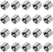 uxcell 20pcs Wire Thread Inserts 10-24 UNC 1.5D(9/32") 304 Stainless Steel Helical Type Coiled Thread Repair Kit Wire Screw Threaded Sleeve Sheath for Mechanical Equipment