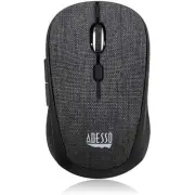 Adesso iMouse S80B - Wireless Fabric Optical Mini Mouse (Black) (IMOUSES80B)
