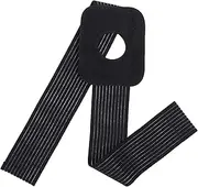 Elastic Ankle Brace with Ice Pack Support Breathable Fixation Belt for Ankle Sprains for Sports Injuries Football Basketball Running Black