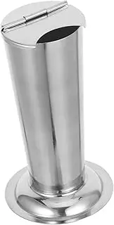 NOLITOY Empty Tweezer Case: Stainless Steel Tweezer Storage Box Cone Shaped Gauze Tampon Box For Salon Laboratory