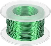 uxcell 20 Gauge / 0.8mm Anodized Aluminum Wire for Jewelry Craft Making, 100 Feet Bendable Flexible Wire for DIY Home Decor Gardening Sculpture, Green