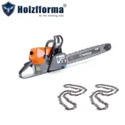 Holzfforma G466 76.5cc Chainsaw Power Head 3/8".050" 24" 84DL Bar 3PCS Chain