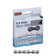Yaban Chain - 9 Speed - 1/2 X 11/128 X 116 Link - Solid Pin & Plate - 6.4mm - Silver/Silver