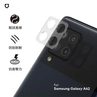 【RHINOSHIELD 犀牛盾】Samsung Galaxy A42 耐衝擊鏡頭座貼 兩片/組(獨家耐衝擊材料)
