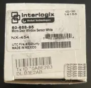 Interlogix Door/ Window Sensor Micro Wireless White 60-688-95 New Factory Sealed