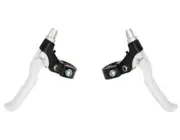 WHITE Alloy Brake Lever SET Vintage Old School BMX Cruiser Bikes