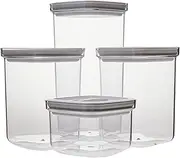 [Pyrex] Rectangle Canister 4 Pieces Set