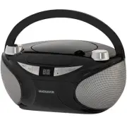 MD6949 Portable Top Loading CD Boombox with AM/FM Stereo Radio and Bluetooth ...
