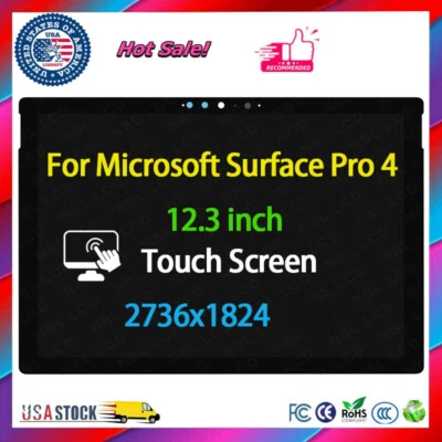 New for Microsoft Surface pro 4 M1004998-036 LG LCD Touch Screen 12.3" 2736x1824