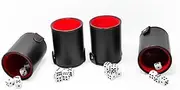 ifundom Box Dice Shaking Cup Bar Dice Cups Entertainment Dice Cup Silent Dice Cup Game Dice Cup Black