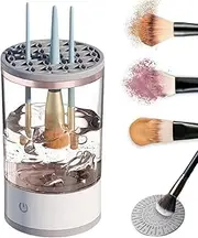 Electric Makeup Brush Cleaner Machine,Cosmetic Brush Cleaner,USB Automatic Makeup Brush Cleaner,So/nic Vibra/tion Deep Cleaning,Automatic Spinning Makeup Brush Cleaner,Quick Wash Cosmetic Brushes Tool