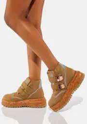 [ESQAPE] Olive Gaia Hiking Boots