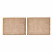 2pc Mikasa Rectangular 35 x 45cm Jute Kitchen Dining Table Placemats, Natural