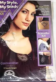 DMC Embroidery Iron-on - Cosmopolitan Collection My Style My Stitch Transfer Kit