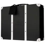 Crazy Skates Rollerskates Quad Carry Wooden Case Wrapped in BLACK Leatherette