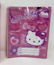 New Hello Kitty Subject Notebook Pink School Class From 2010 Wide Rule 60 Pages