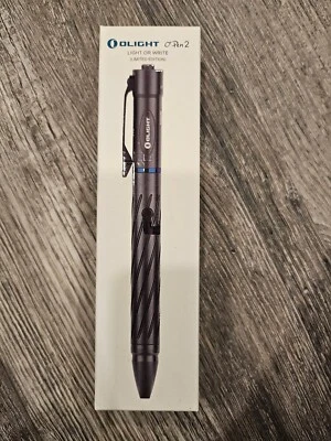 OLIGHT OPEN 2 GUNMETAL GREY 120 LUMEN LED BOLT ACTION FLASHLIGHT PEN LIMITED