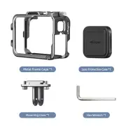 Metal Rabbit Frame Cage Mounting Adapter Lens Cap for Insta360 Ace/Ace Pro